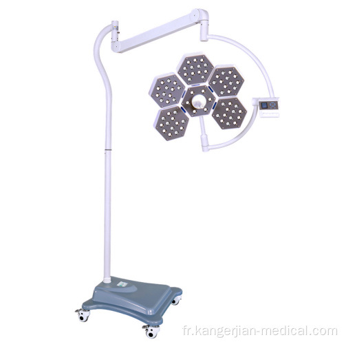 KDLED5 + 3 LED Surgical Light Mobile Clinic Roues lampe d&#39;opération sans ombre